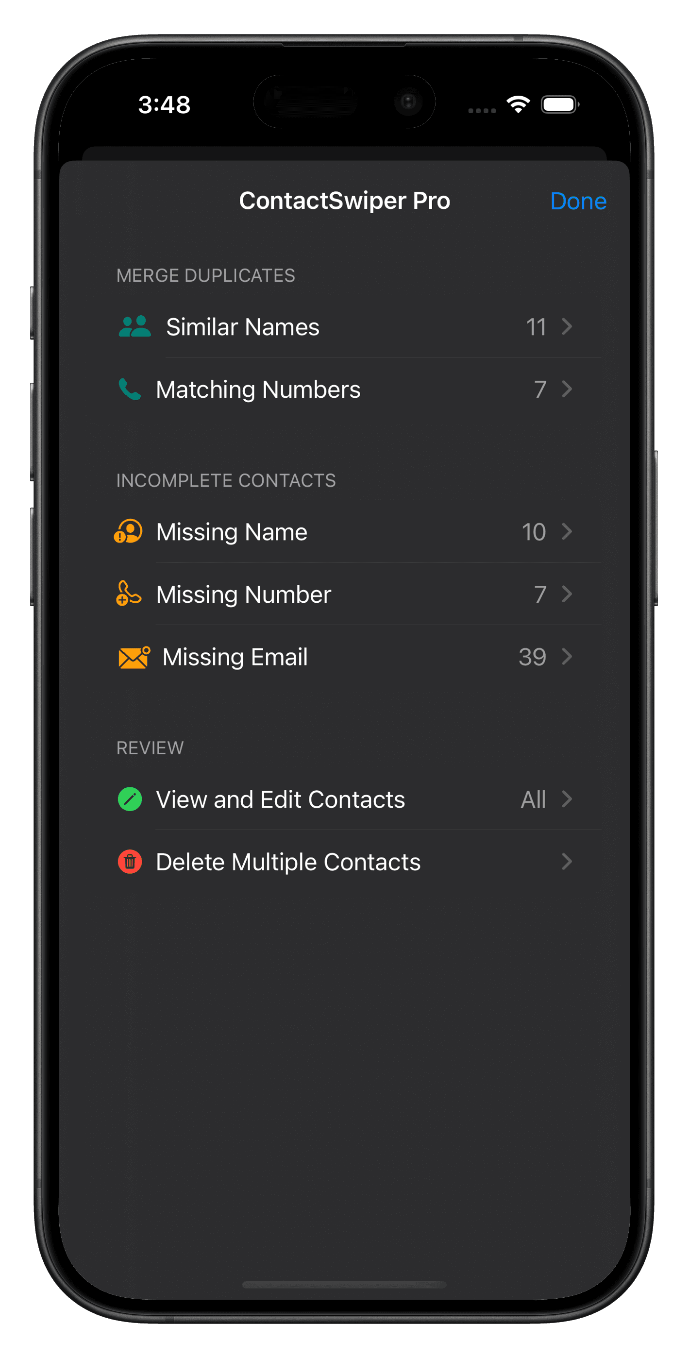 Smart favorites list
